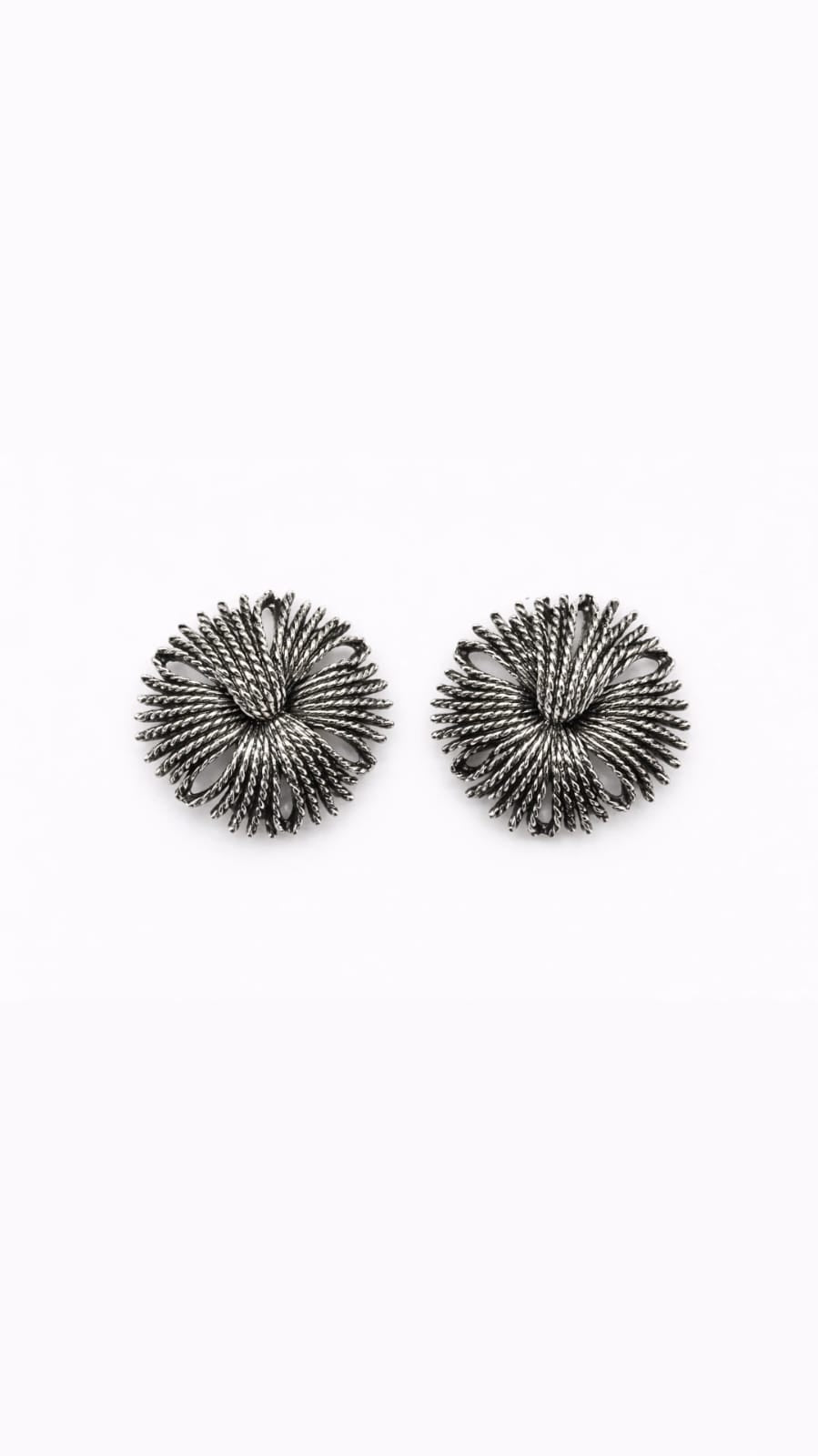 Edelweiss  in silver clips