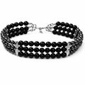 CHOKER "ROCK" HEMATITE &BLACK ONYX