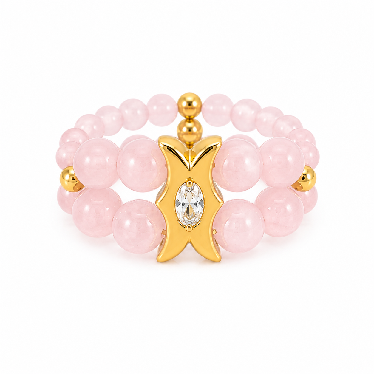Rose Quartz Magic Crystal Ring