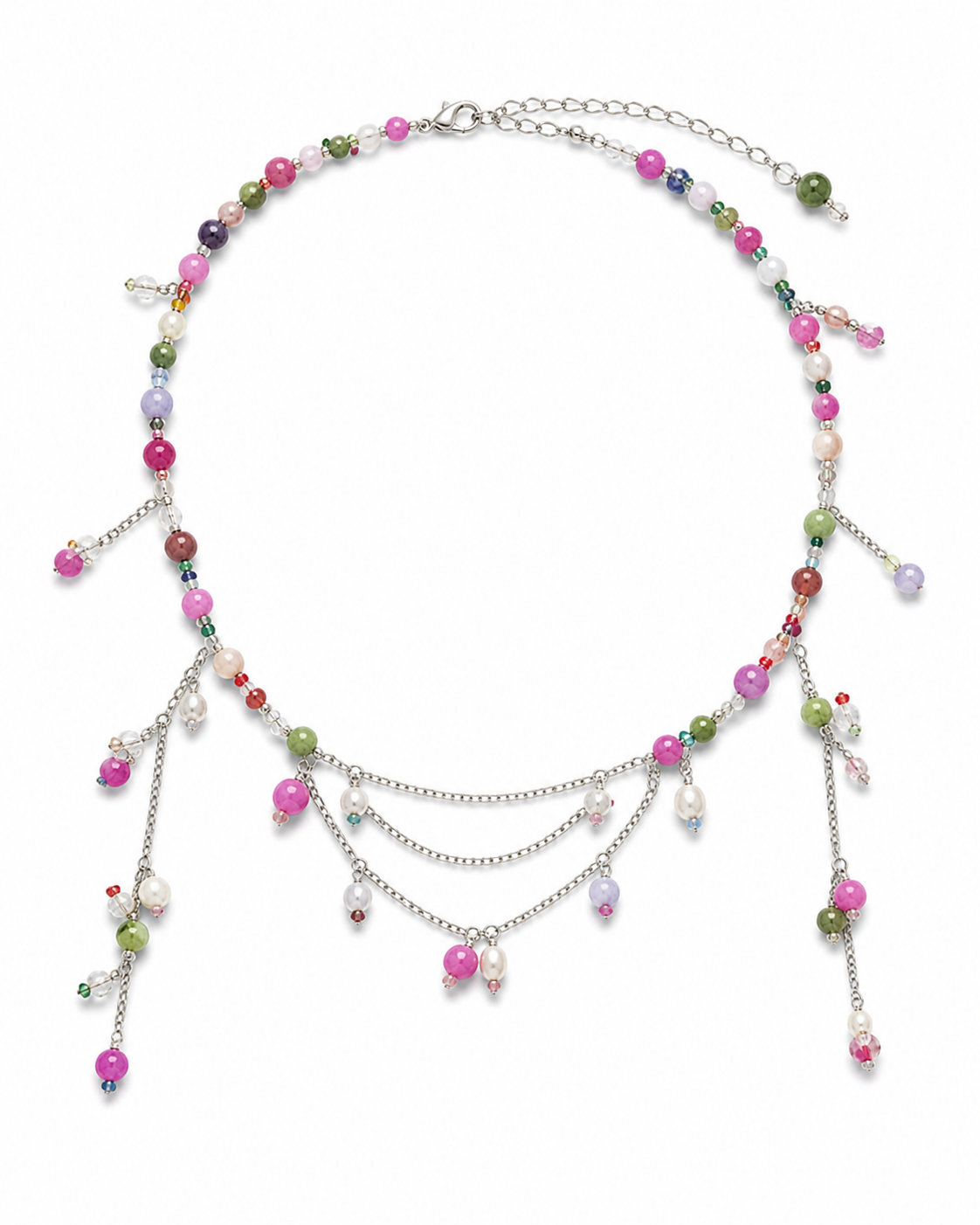 Meteora Choker — Jadeite & Pearl