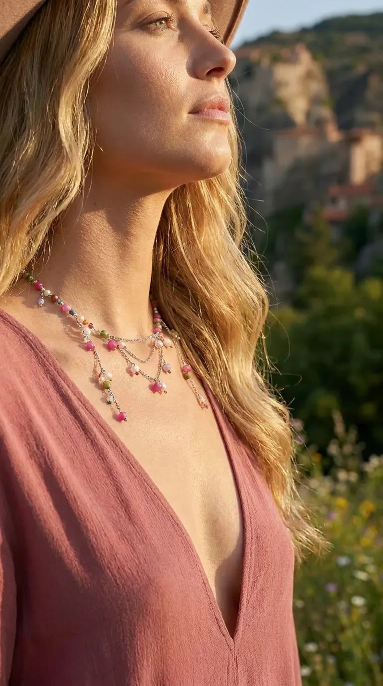 Meteora Choker — Jadeite & Pearl