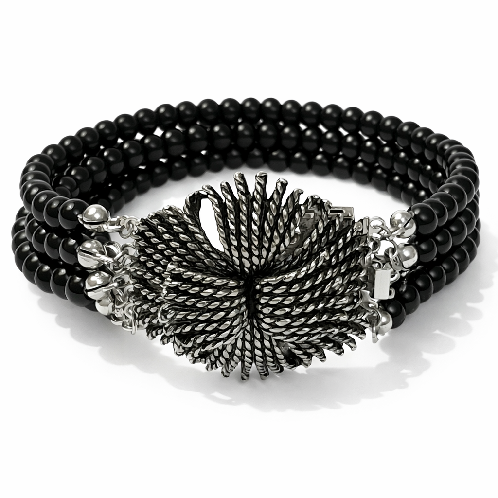 BRACELET "EDELWEISS" IN ONYX