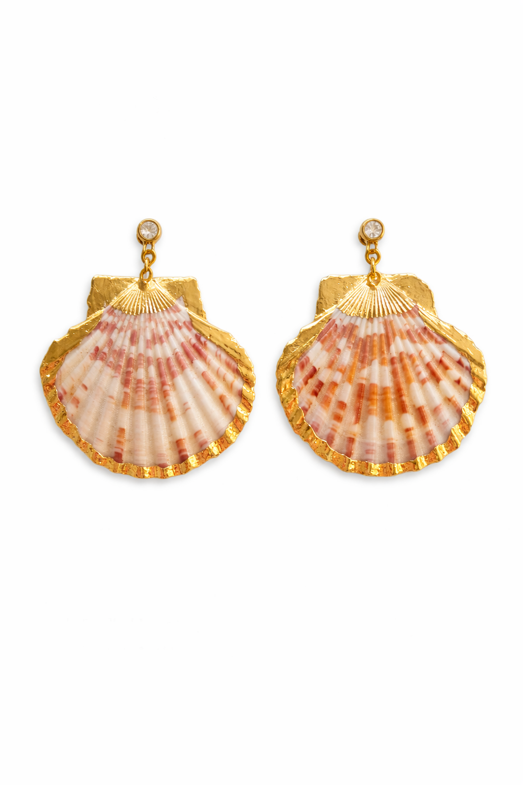 Scallop Shell Earrings — Swarovski