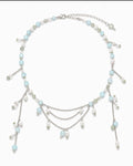 Baltic Siren Necklace — Sky Jade & Pearl