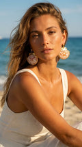 Scallop Shell Earrings — Swarovski